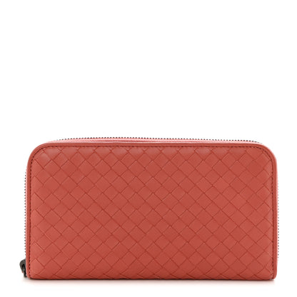Bottega Veneta Nappa Intrecciato Zip Around Wallet Pompei 1 of 8