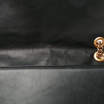 Gucci Calfskin Matelasse Large GG Marmont Shoulder Bag Black 19 of 26