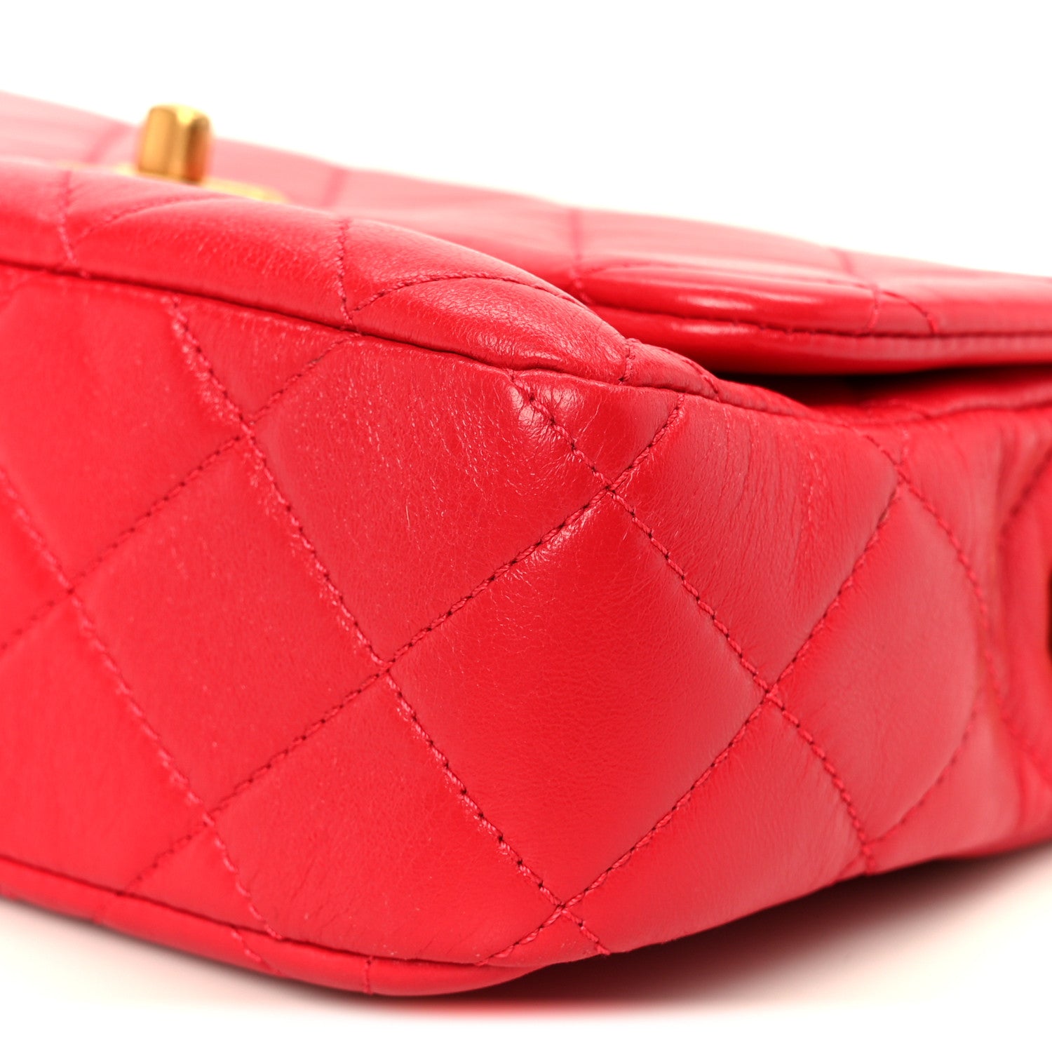 Chanel Lambskin Quilted Small Flap Red 10 of 10