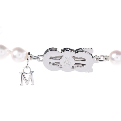 Mikimoto Sterling Silver Akoya Pearl 6mm Strand Necklace 4 of 5