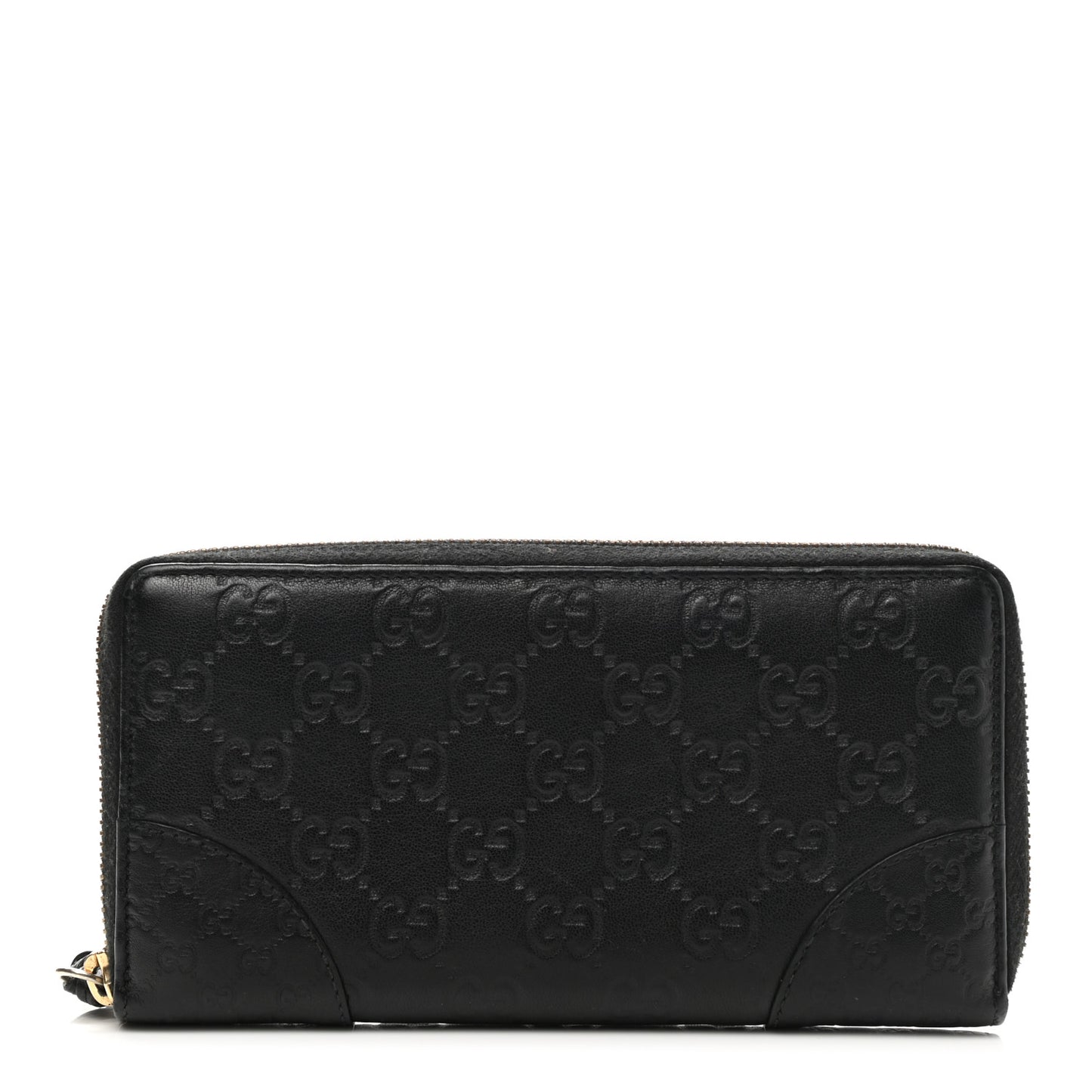 Guccissima Signature Microguccissima Bree Zip Around Wallet Black