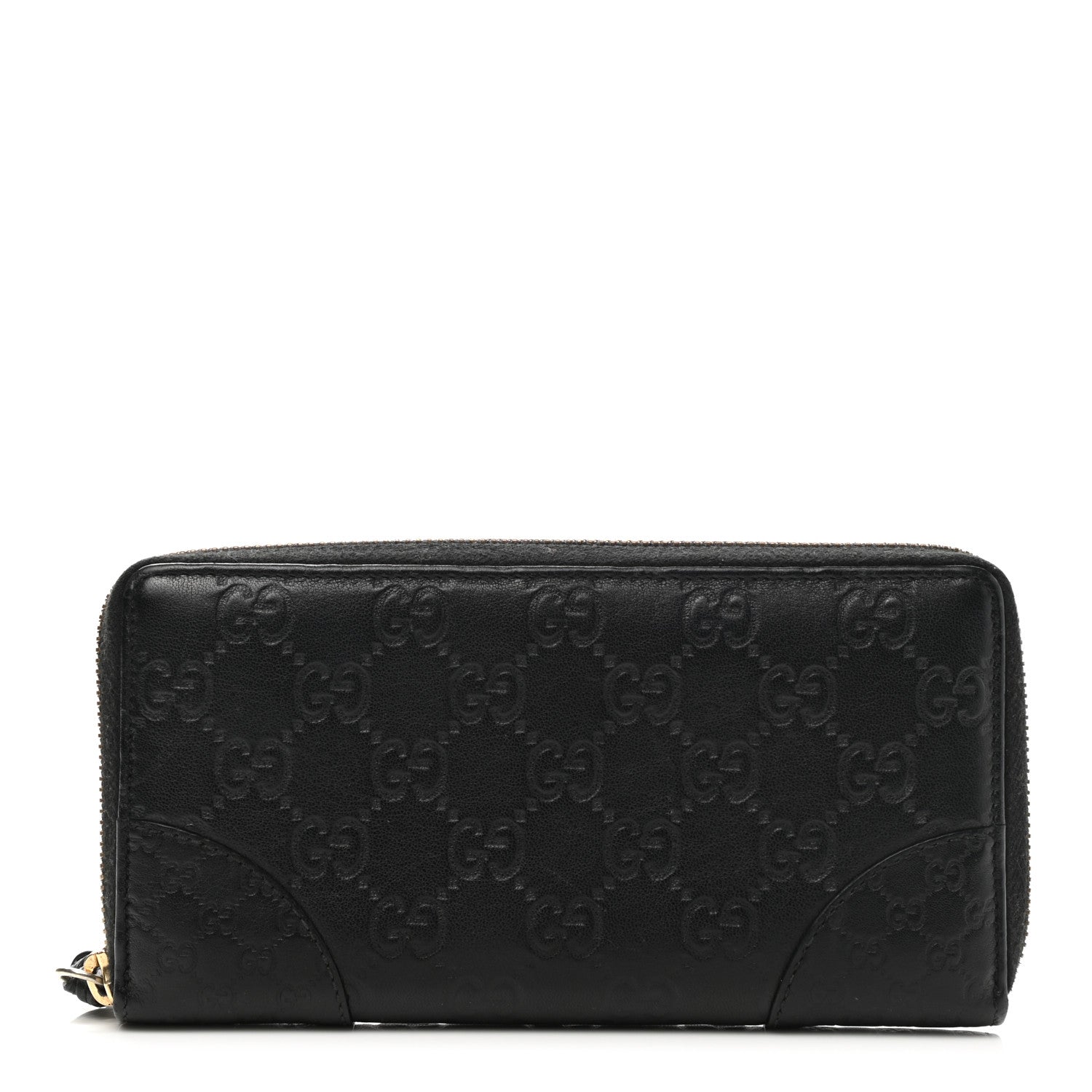 Gucci Guccissima Signature Microguccissima Bree Zip Around Wallet Black 1 of 7