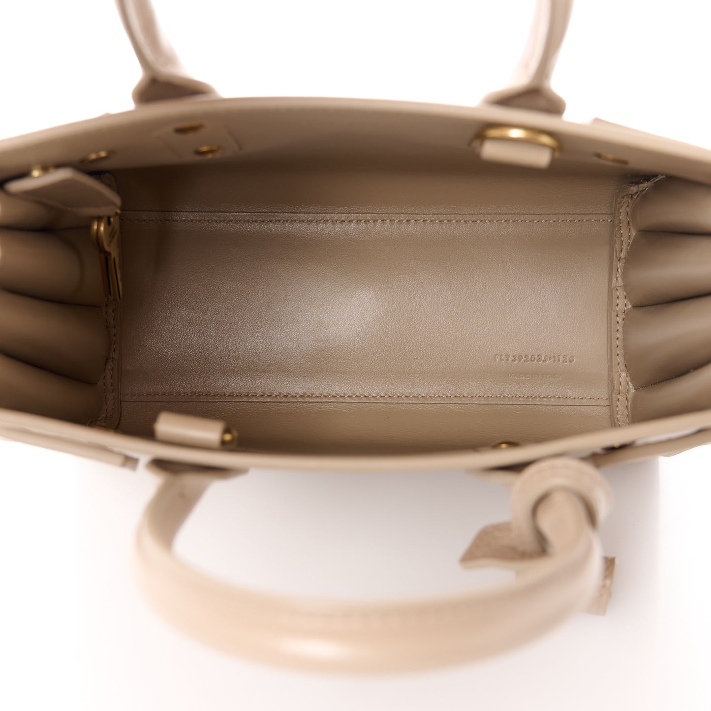 Smooth Calfskin Nano Sac de Jour Dark Beige