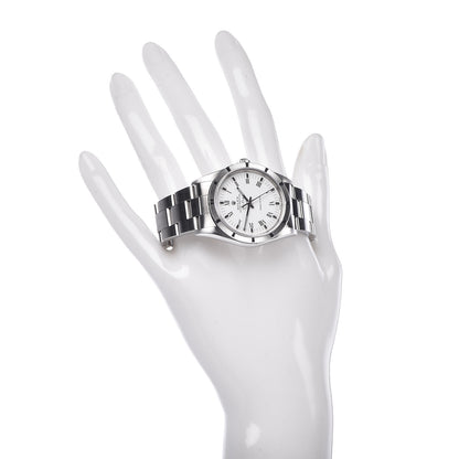 Rolex Stainless Steel 34mm Oyster Perpetual Air-King Precision Watch White Roman 14010M 2 of 7