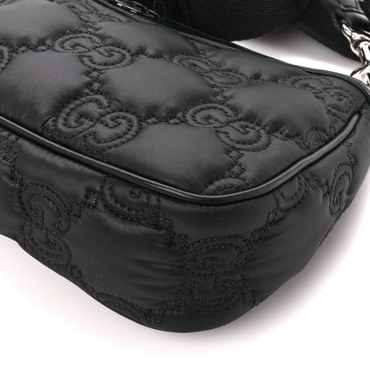Gucci Nylon Calfskin Enamel GG Matelasse Chain Handbag Black 10 of 10