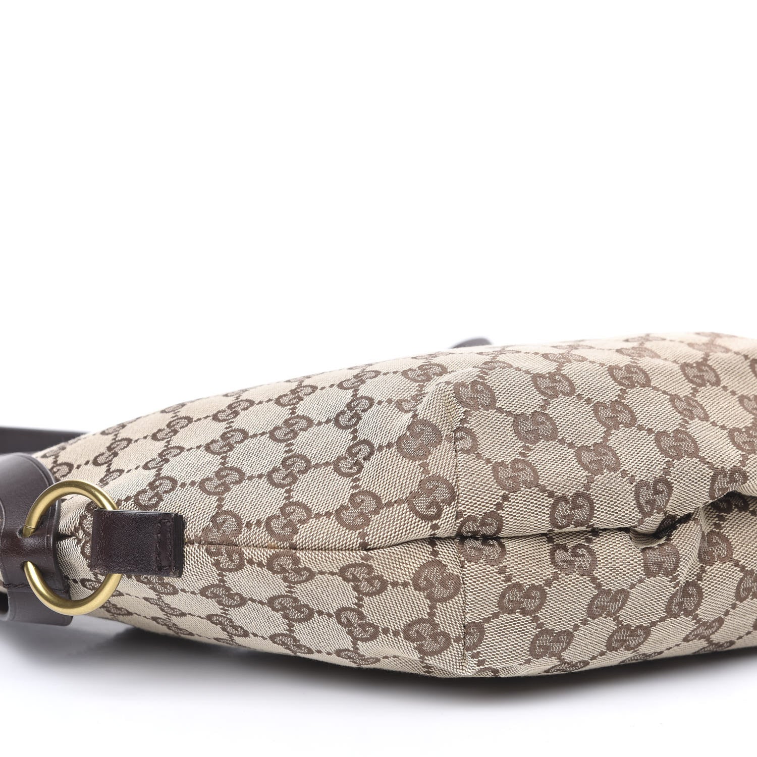 Gucci Monogram Half Moon Hobo Dark Brown 9 of 12