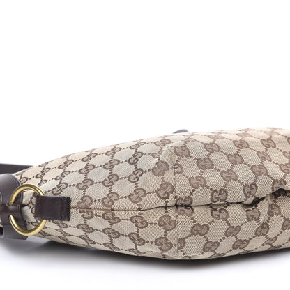 Gucci Monogram Half Moon Hobo Dark Brown 9 of 12