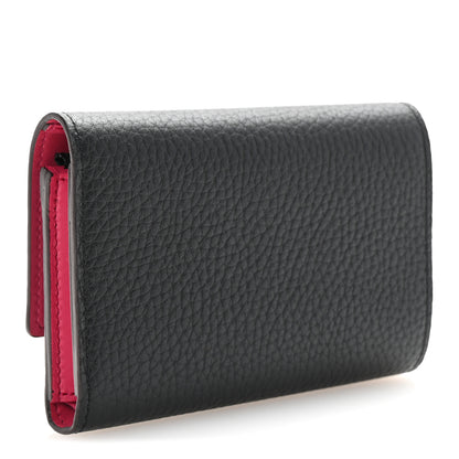 Louis Vuitton Taurillon Capucines Compact Wallet Black 3 of 7