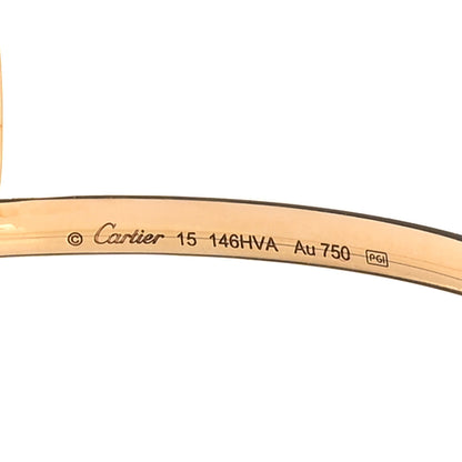 Cartier 18K Yellow Gold Diamond Small Juste Un Clou Bracelet 15 4 of 5