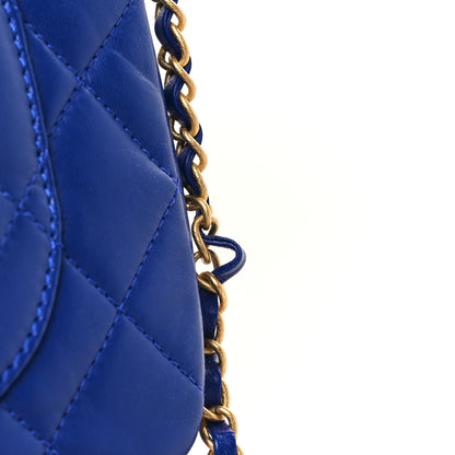 Chanel Lambskin Quilted Large CC Chain Flap Blue 10 of 10