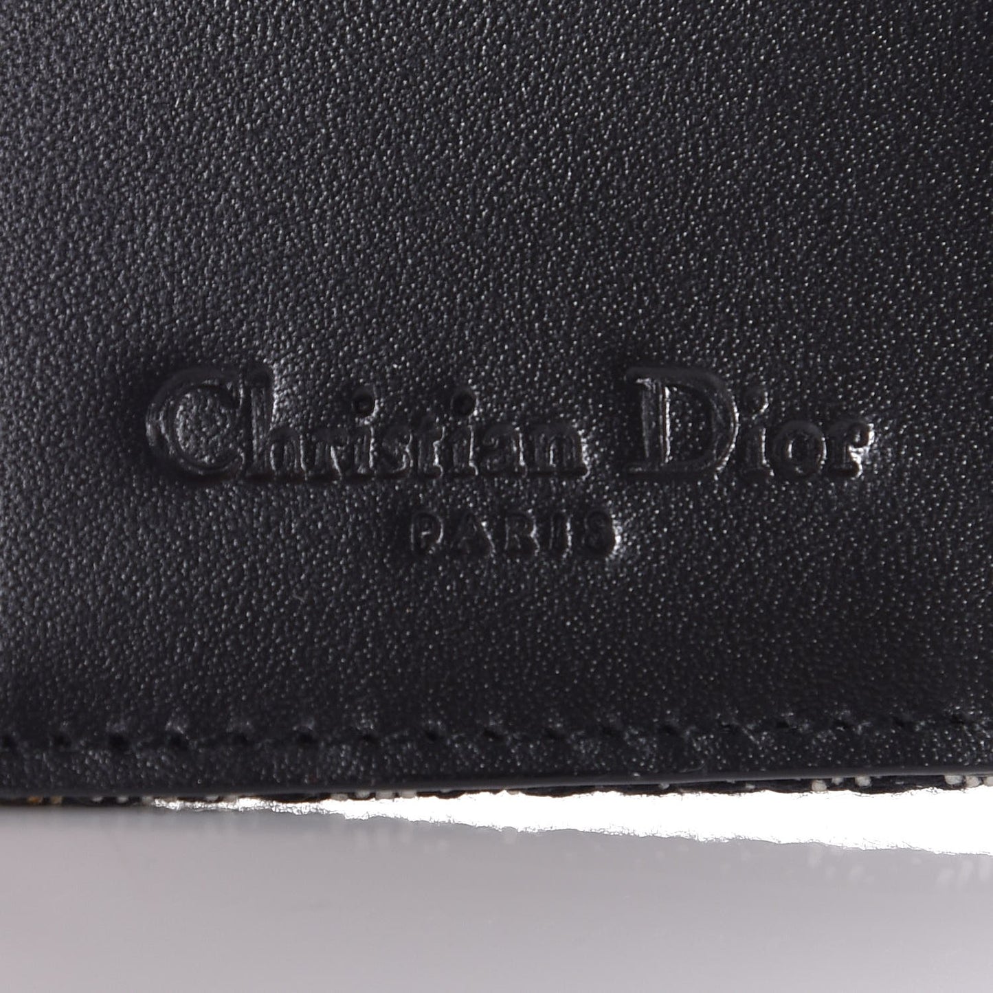 Monogram Compact Saddle Wallet Black