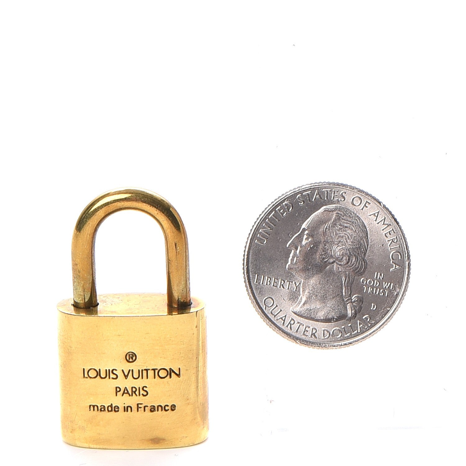 Louis Vuitton Brass Lock and 2 Keys Set #311 2 of 6