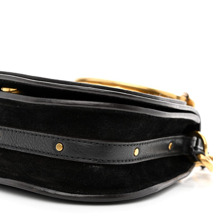 Chloe Calfskin Suede Small Nile Bracelet Bag Black 10 of 10
