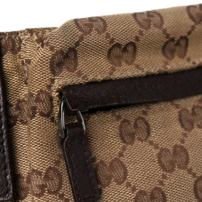 Gucci GG Monogram Double Pocket Belt Bag Dark Brown 16 of 19