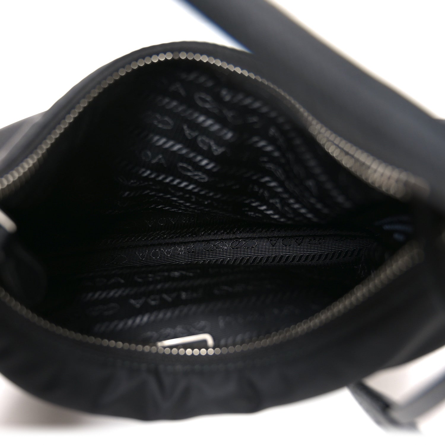 Prada Tessuto Nylon Saffiano Mini Re-Edition 2005 Bag Black 5 of 10