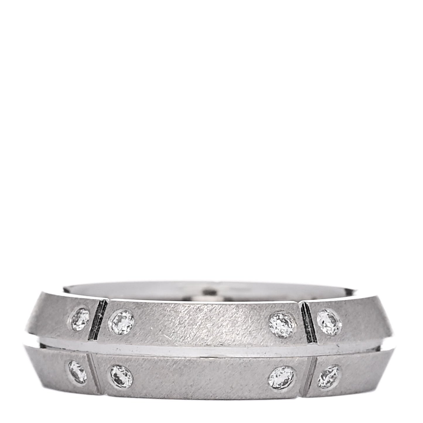 18K White Gold Diamond Streamerica Ring 49 5