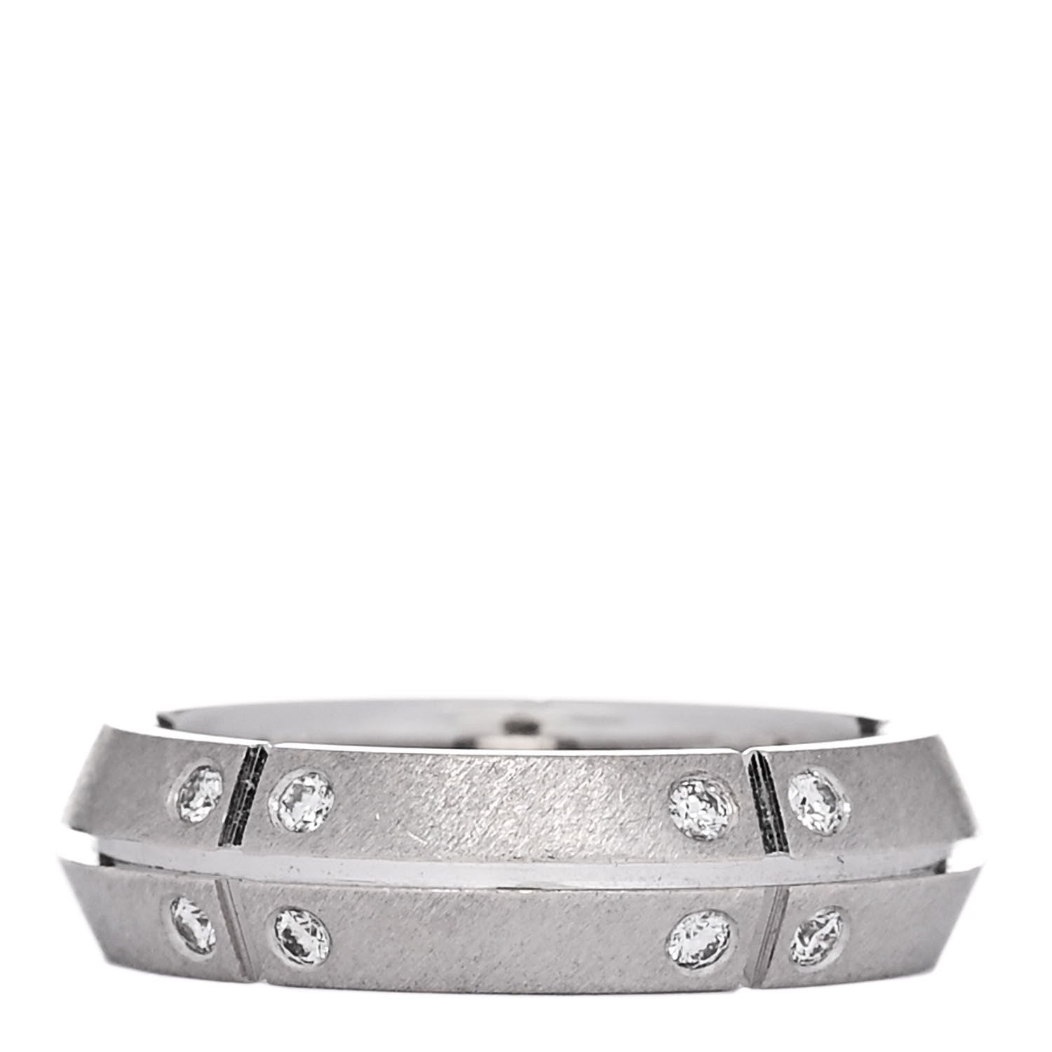 Tiffany 18K White Gold Diamond Streamerica Ring 49 5 3 of 6