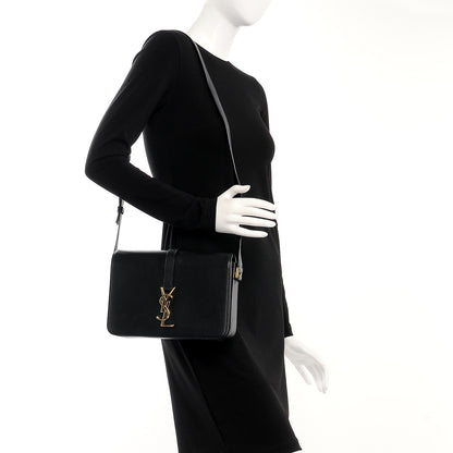 Saint Laurent Smooth Calfskin Medium Classic Monogram Universite Bag Black 2 of 13