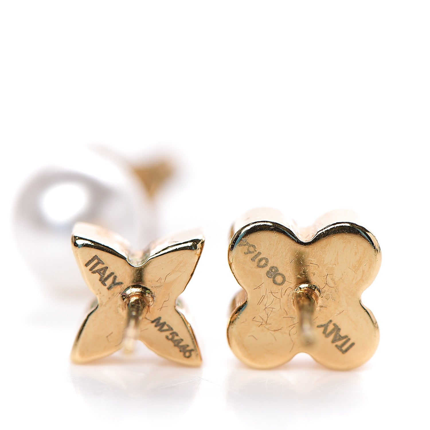Louis Vuitton Pearl Charmy Earrings Set Gold 3 of 3