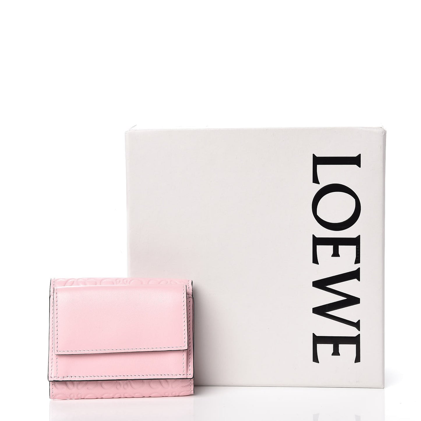 Calfskin Trifold Wallet Soft Pink
