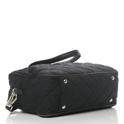 Prada Nylon Tessuto Impuntu Quilted Bowler Black 4 of 19