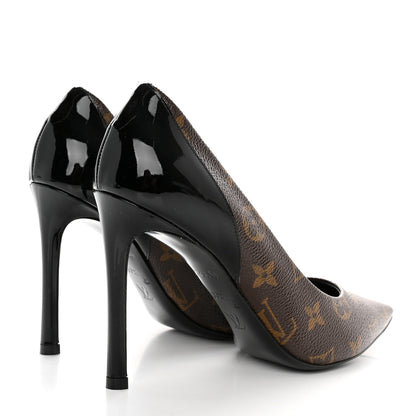 Louis Vuitton Monogram Cherie Pumps 37.5 Black 8 of 19