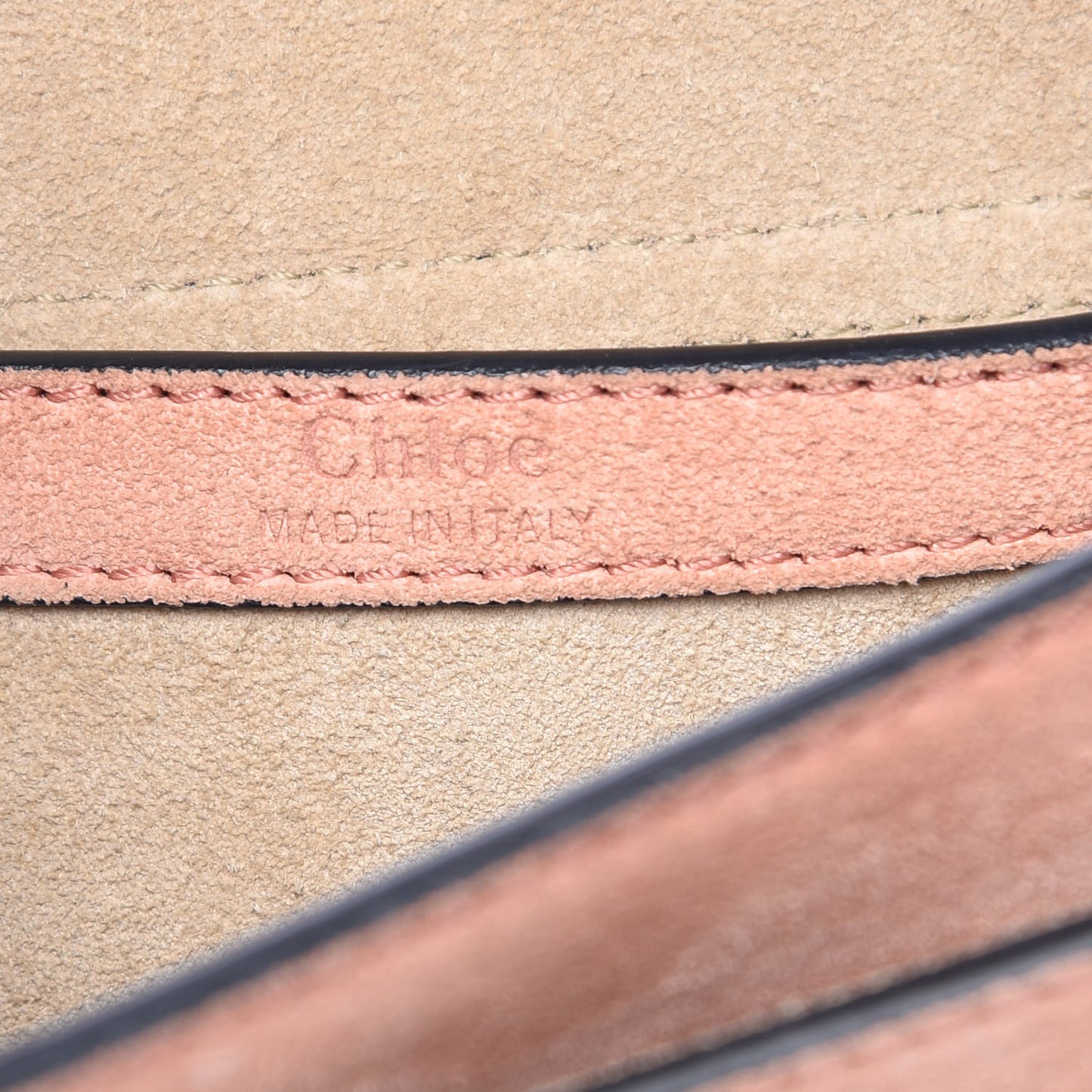 Suede Braided Small Hudson Shoulder Bag Sheer Pink