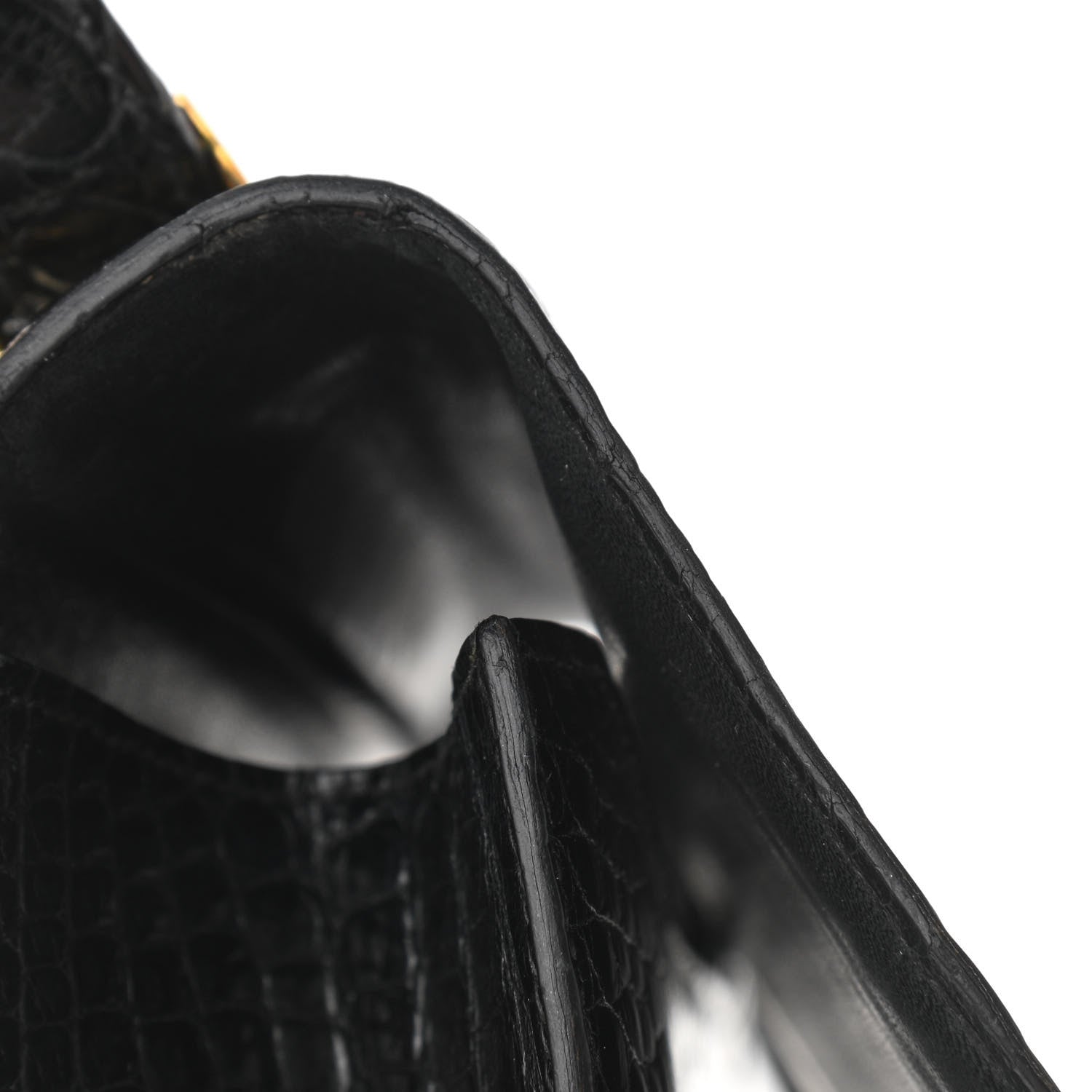 Hermes Shiny Porosus Crocodile Constance 23 Black 12 of 13