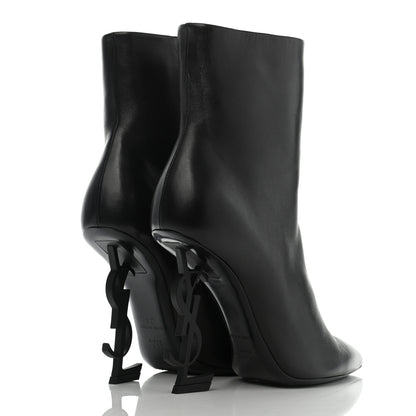 Saint Laurent Calfskin Opyum Ankle Boots 38 Black 4 of 13