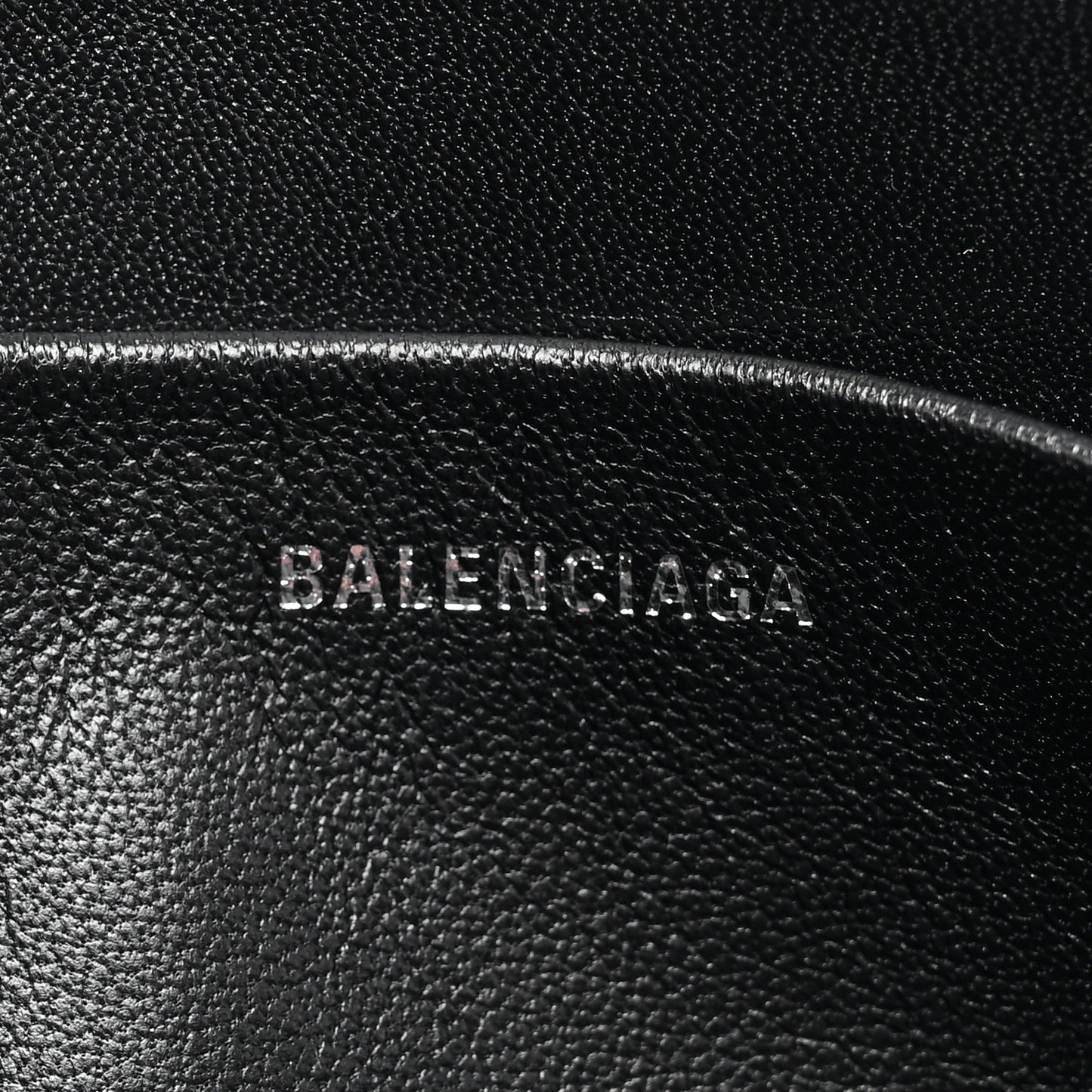 Calfskin Logo Large Zip Pouch Acid Pink