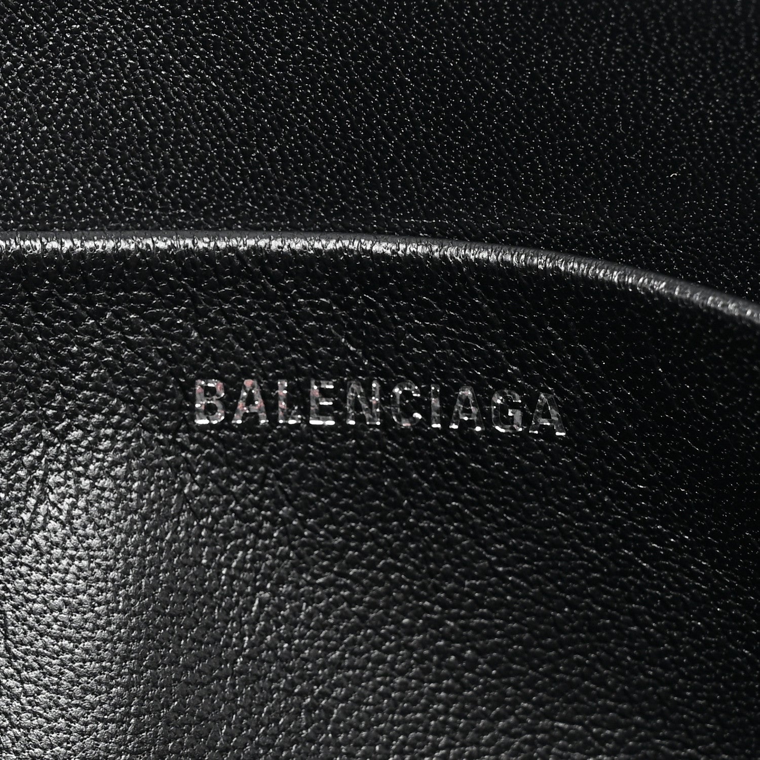 Balenciaga Calfskin Logo Large Zip Pouch Acid Pink 6 of 11