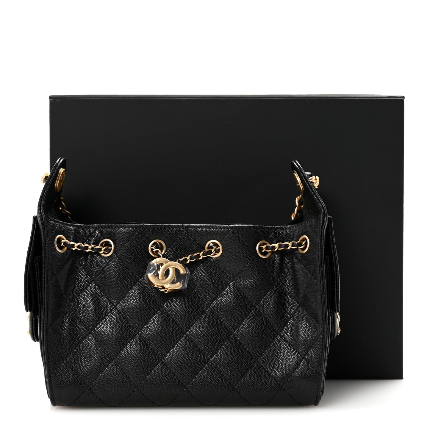 Caviar Quilted Mini Chanel 25 Handbag Black