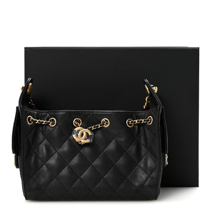 Chanel Caviar Quilted Mini Chanel 25 Handbag Black 11 of 11