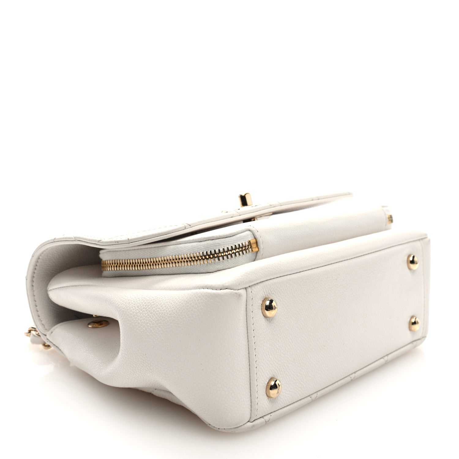 Chanel Caviar Quilted Medium Business Affinity Flap White 4 of 11