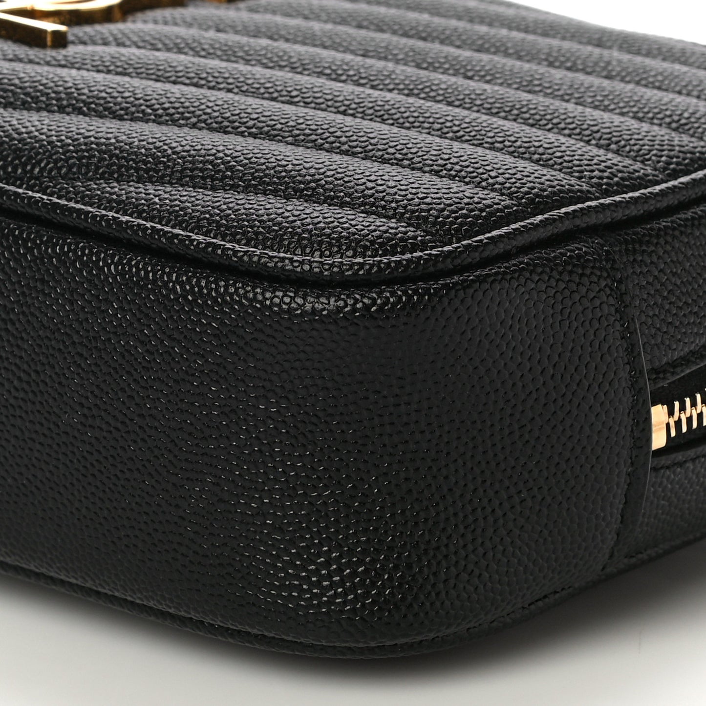 Grain De Poudre Matelasse Monogram Mini Lou Camera Bag Black