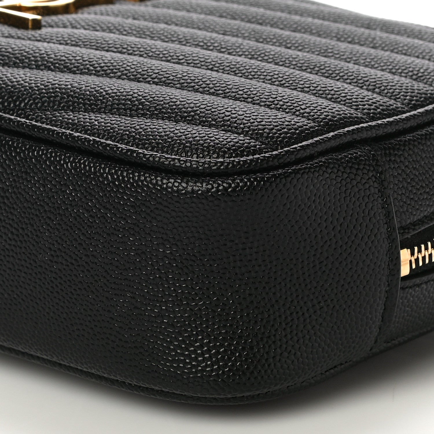 Saint Laurent Grain De Poudre Matelasse Monogram Mini Lou Camera Bag Black 10 of 10