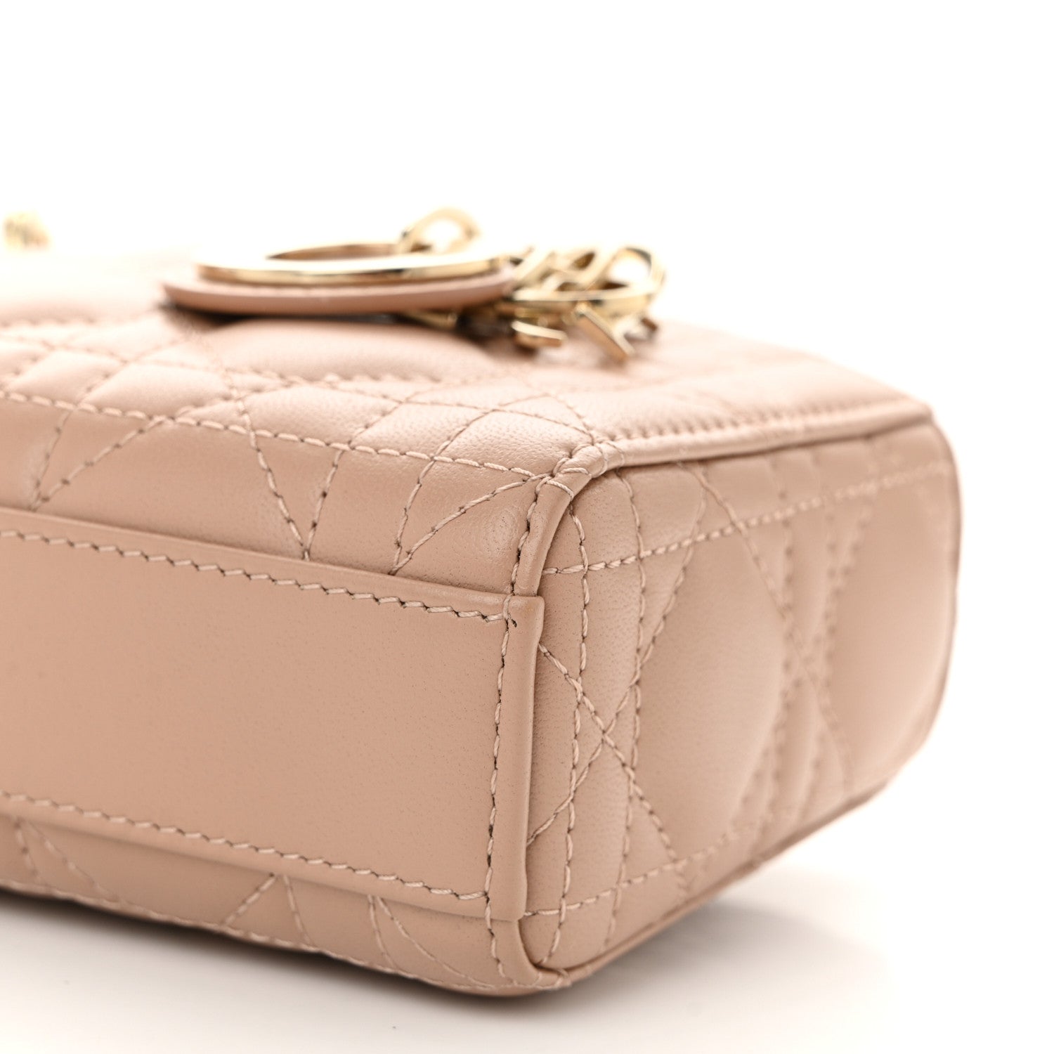 Christian Dior Lambskin Cannage Micro Lady D-Joy Rose Des Vents 10 of 11