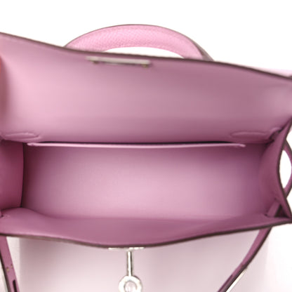 Hermes Epsom Mini Kelly Sellier 20 Mauve Sylvestre 5 of 9