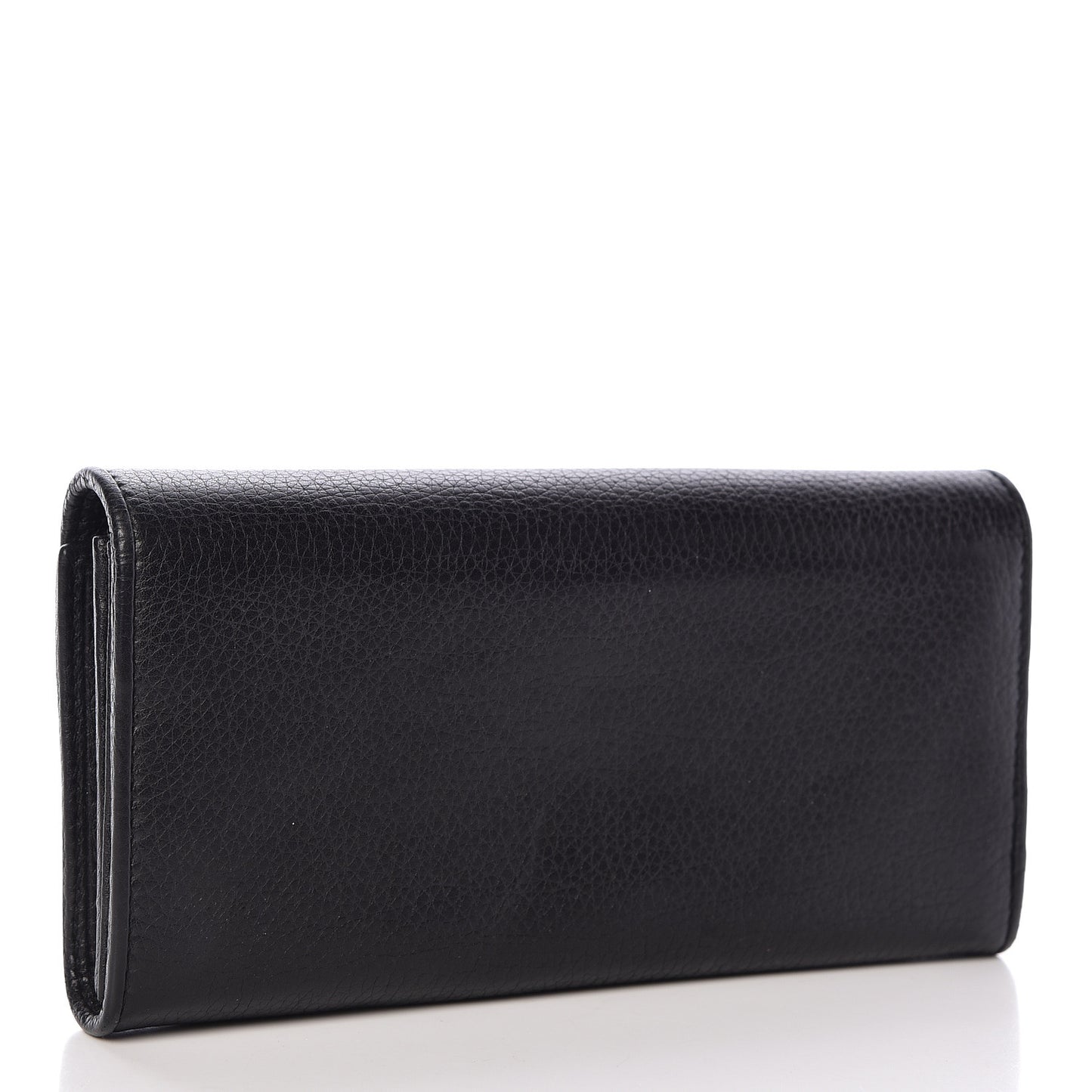 Calfskin 1973 Continental Clutch Wallet Black