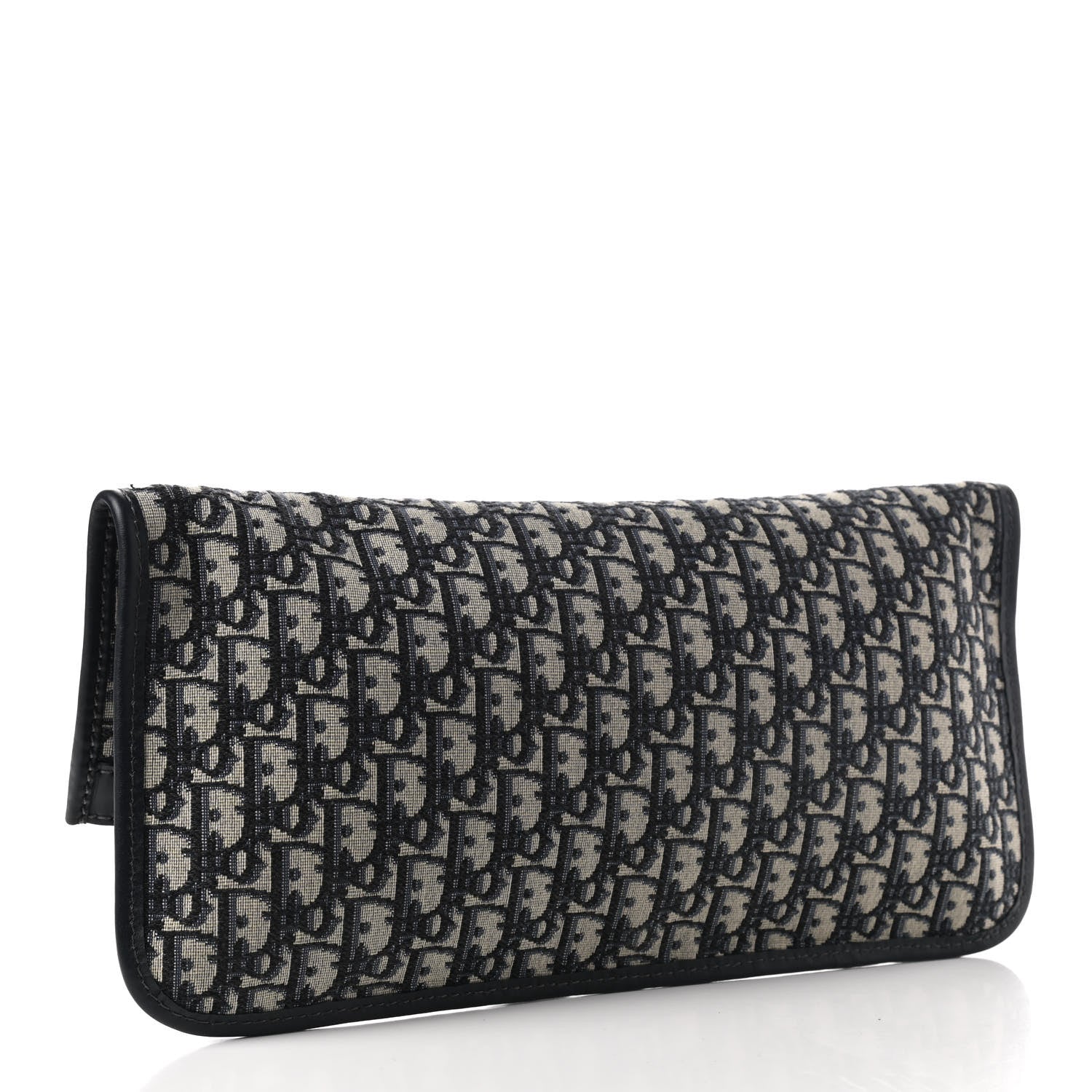 Christian Dior Oblique Fold Over Clutch Blue 4 of 10
