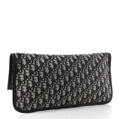Christian Dior Oblique Fold Over Clutch Blue 4 of 10