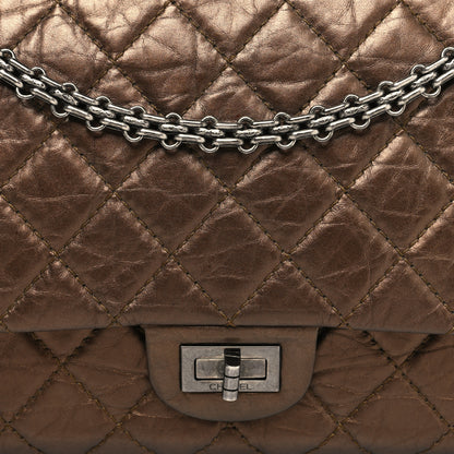 Chanel Metallic Aged Calfskin Quilted 2.55 Reissue 226 Flap Bronze 8 of 10