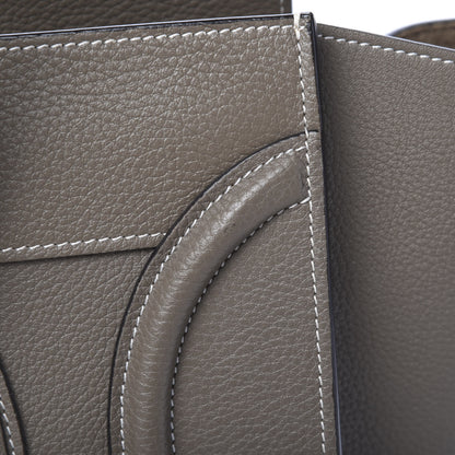 Celine Drummed Calfskin Mini Luggage Souris 10 of 10