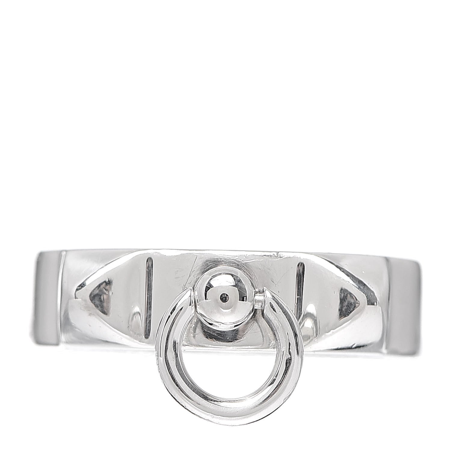 Hermes Sterling Silver PM Collier De Chien Ring 53 6.25 4 of 6