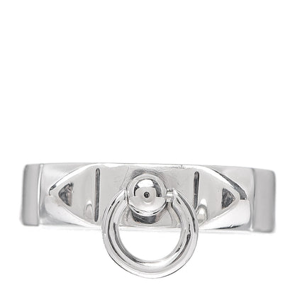 Hermes Sterling Silver PM Collier De Chien Ring 53 6.25 4 of 6