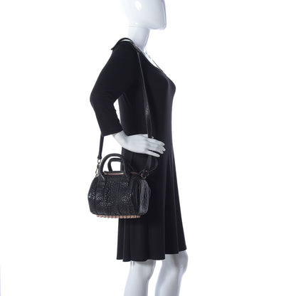 Alexander Wang Pebbled Lambskin Mini Rockie Black Rose Gold Hardware 2 of 9