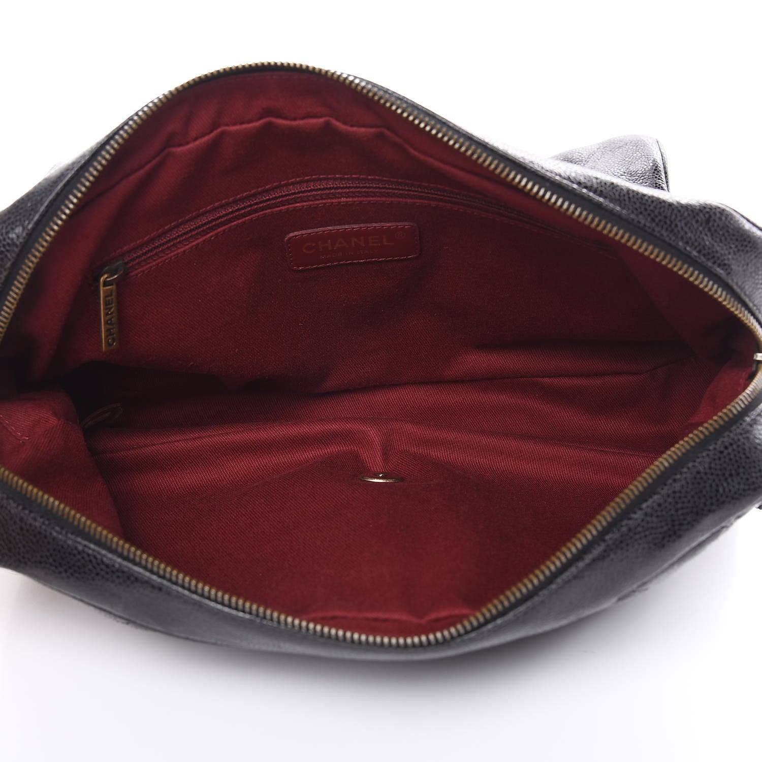 Chanel Crumpled Grained Calfskin Quilted Large Shiva Flap Black 5 of 10