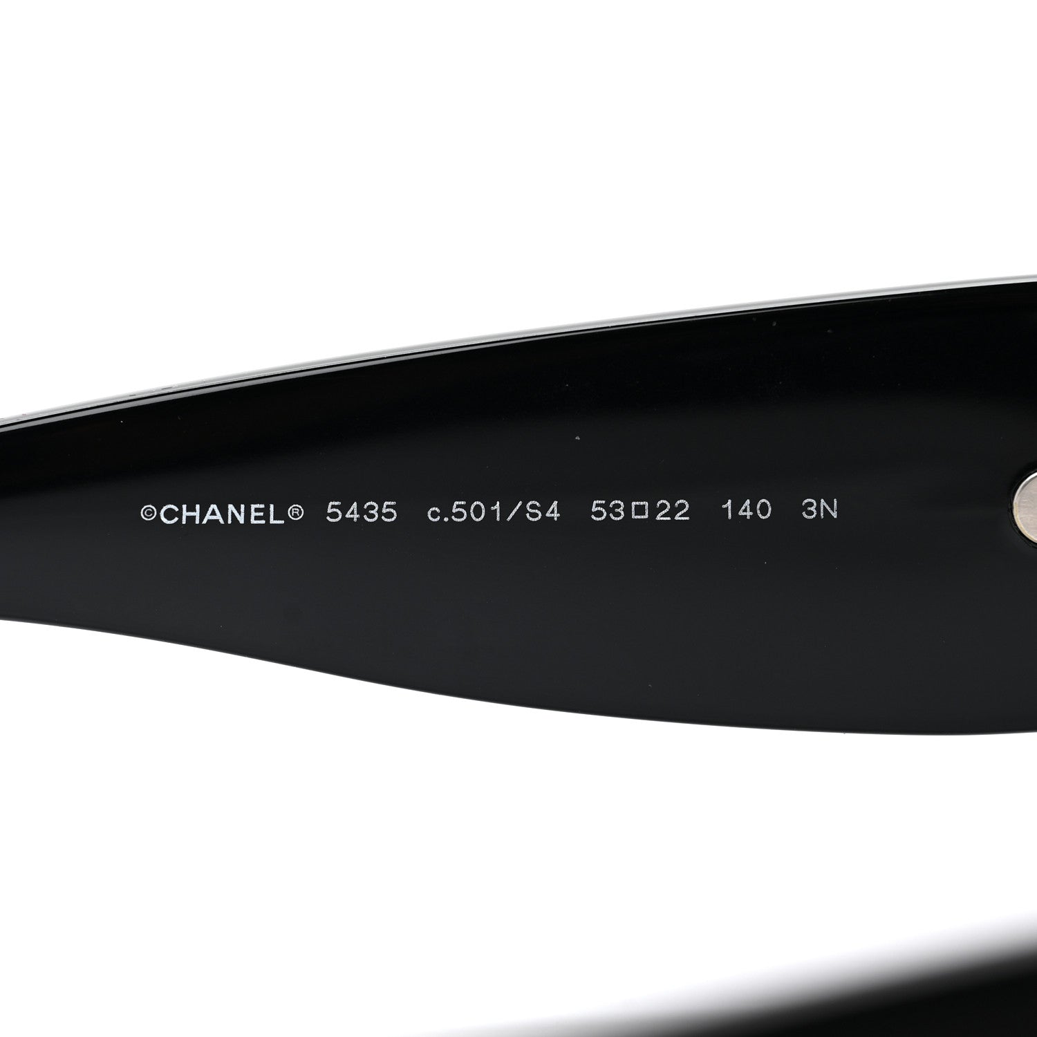 Chanel Acetate Rectangle Sunglasses 5435 Black 5 of 7