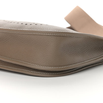 Hermes Taurillon Clemence Evelyne III PM Etoupe 10 of 11