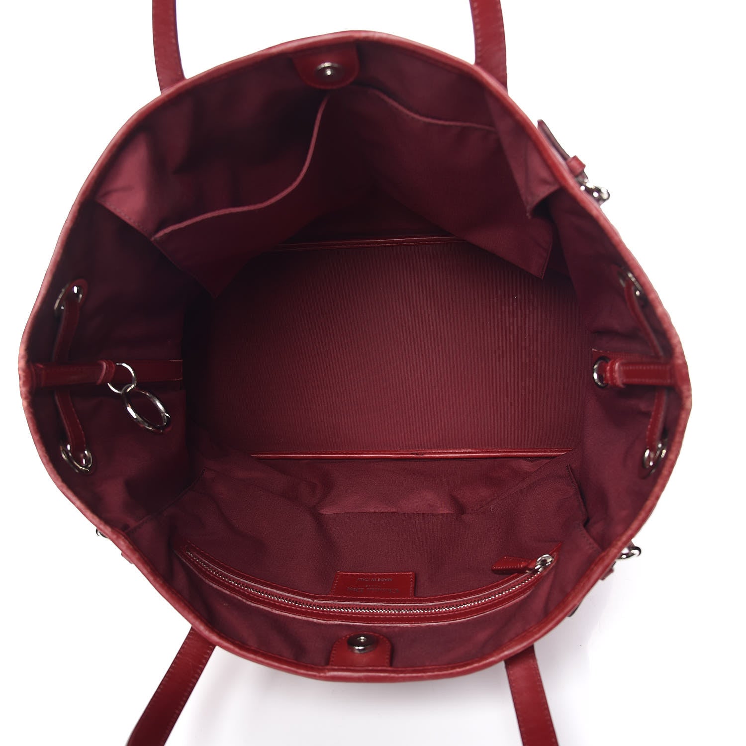 Christian Dior Coated Canvas Cannage Medium Panarea Tote Red 5 of 12